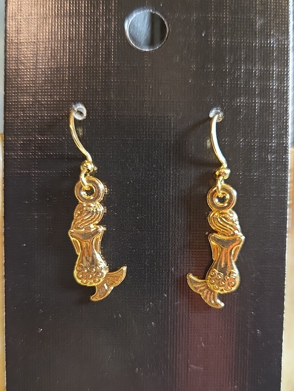 Gold Mermaid Drop Earrings - Women's Jewelry